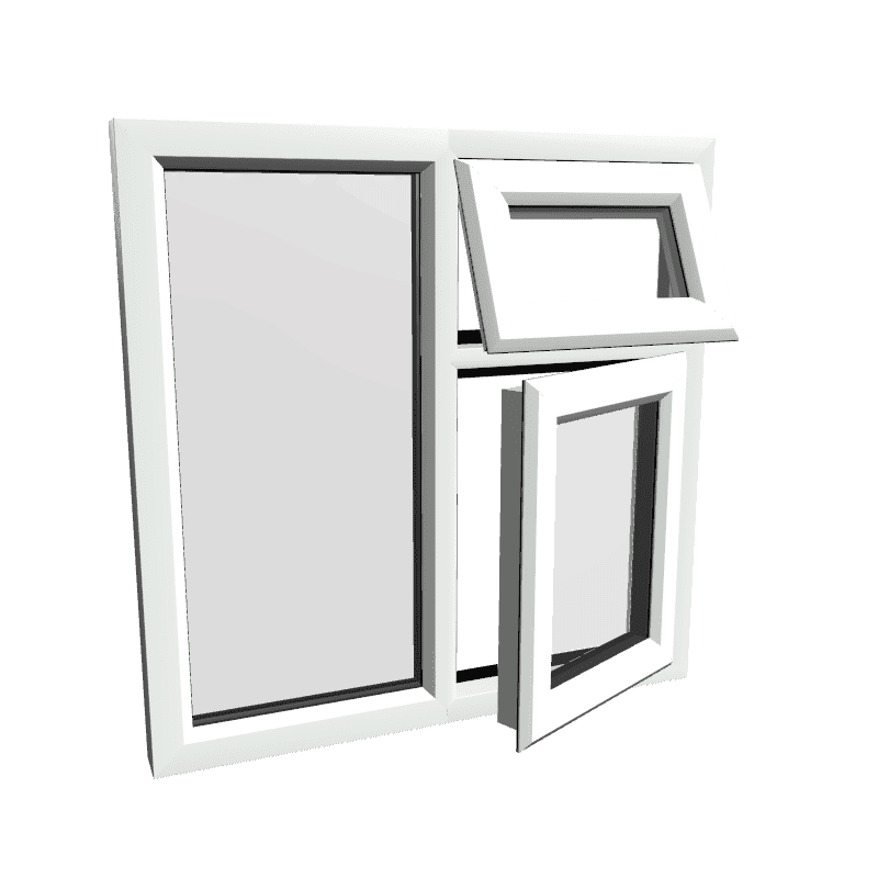 W24 – Dual Casement Window (Right Opening Configuration)