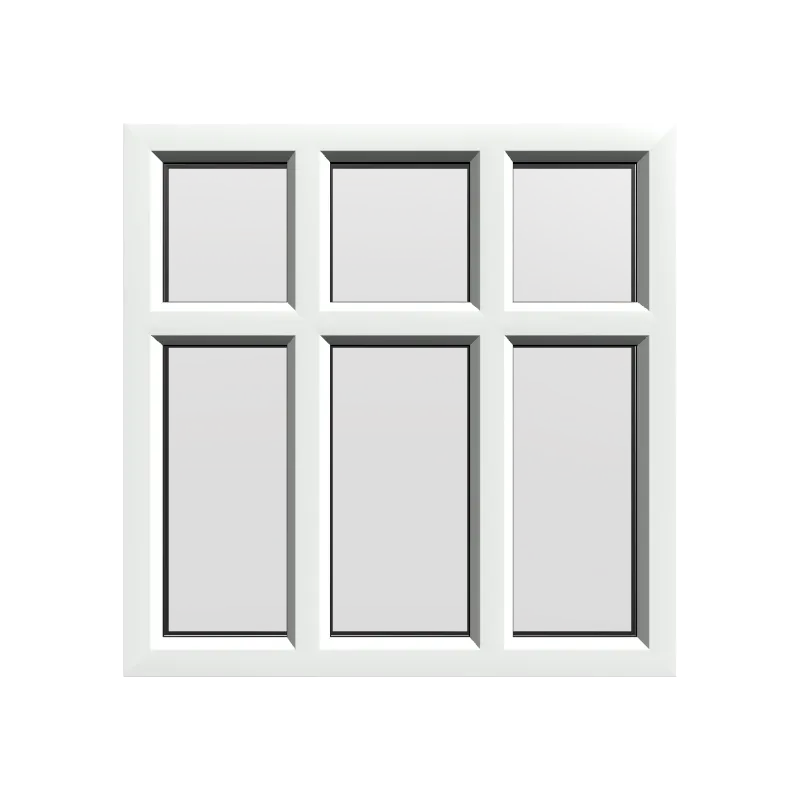 uPVC Fixed Window | 3x3 Light