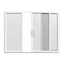 2 Pane UPVC Patio Sliding Doors