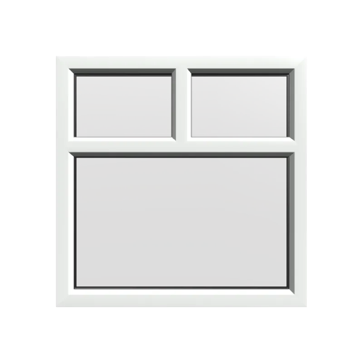 uPVC Fixed Window | 2x1 Light