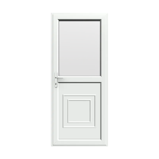 Half Glazed UPVC Single Door 1