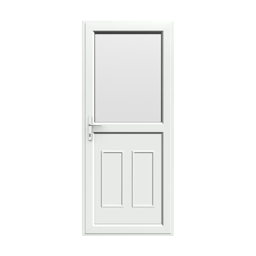 Half Glazed UPVC Single Door 2