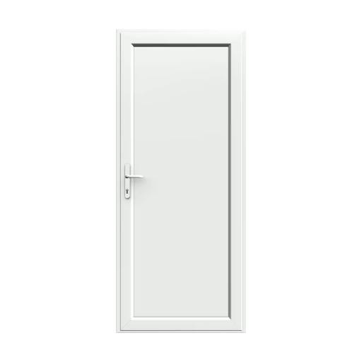 Full Flat Panel UPVC Single Door