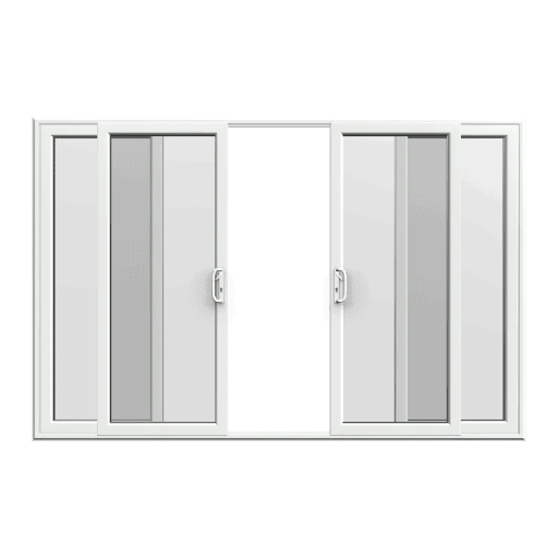 4 Pane UPVC Patio Sliding Doors